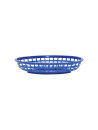 TableCraft Blue Oval Serving Basket