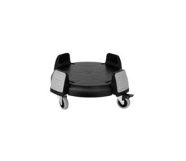 Socle rouleur noir pour poubelle 120L RC2005