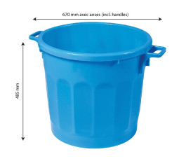 HACCP food container 75 L - Blue
