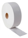 Jumbo white toilet paper 2 ply 17Ggr pure PEFC 340M wadding (pack of 6)