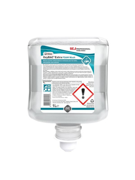 OXYBAC EXTRA FOAM Mousse lavante antimicrobienne - 6 x 1 L