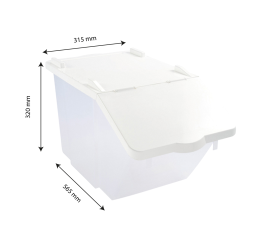 Caractéristiques du bac à pains avec couvercle plastique transparent