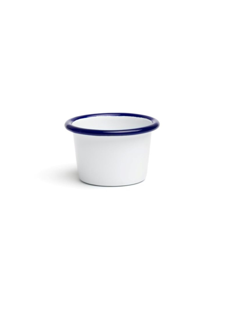 Set of 6 enameled steel sauce pots