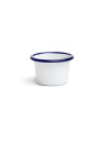 Set of 6 enameled steel sauce pots