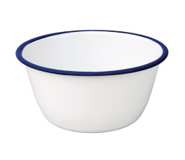 Set of 6 Olympia enamel salad bowls -155mm