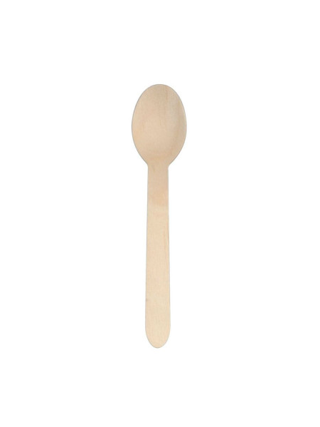 Petite cuillère en bois 140 mm (lot de 100)