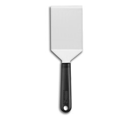 Wide angled hamburger shovel - stainless steel - 15 x 8 cm - Stop-slip handle