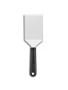 Wide angled hamburger shovel - stainless steel - 15 x 8 cm - Stop-slip handle