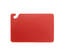 Red chopping board with hook - 45.7 x 30.5 x 1.3 cm