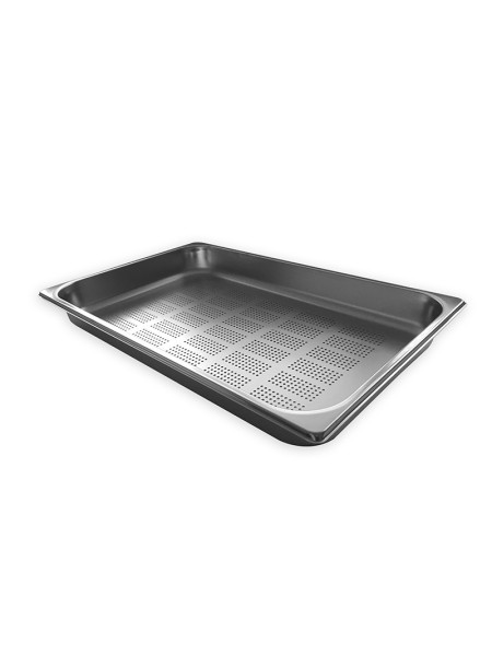 Perforated Stainless Steel 1/1 Gastronorm food pan, 55mm deep