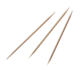 Wooden pick 80 mm - 2 Points - Box of 1000