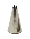 Set of 2 fluted nozzles in stainless steel - Diameter 18 mm