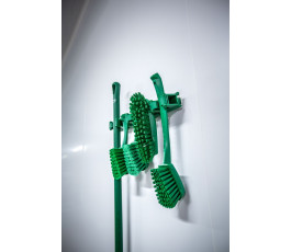 Vikan Hi-Flex green wall mount for brushes