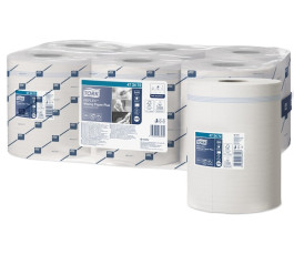 Papier d'essuyage Tork Reflex  Wiping PaperPlus M4 450 fts 2Plis Blanc- Lot de 6