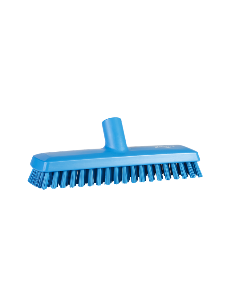 Lave-pont /Balai brosse Vikan 270mm - Fibre très dure - Bleu