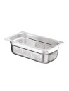 Perforated 304 stainless steel tray - GN 1/3 - Depth 100 mm