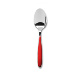 Set of 12 red almond table spoons