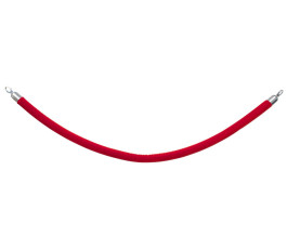 Cordon pour poteau d'accueil rectangulaire rouge 150x3,8cm