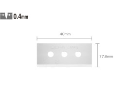 Lot de 10 lames de rechange pour Cutter de sécurité SK10 OLFA 004806