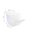 Bread bin with transparent plastic lid 30L