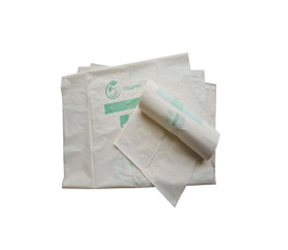 Biodegradable white bin bag 130L 40 µ - Pack of 100