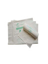 Sacs à déchets blancs 130 L Biodégradable 40 µ   Carton de 100