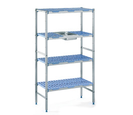 Shelving - Height 1750mm 4 levels on wheels - 890x560