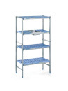 Shelving - Height 1750mm 4 levels on wheels - 890x560