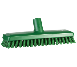 Vikan 270mm deck wash/broom - Very hard fiber - Green