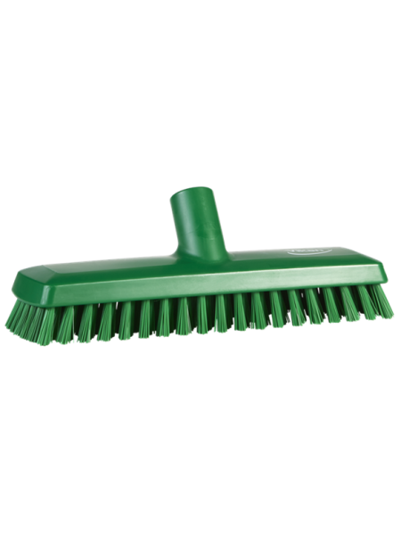 Vikan 270mm deck wash/broom - Very hard fiber - Green