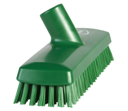 Vikan 270mm deck wash/broom - Very hard fiber - Green