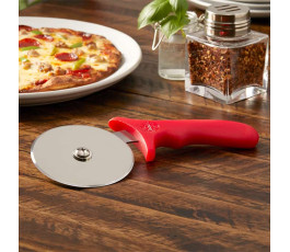 Pizza wheel with red handle
