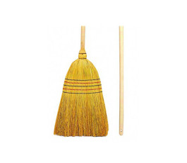 Plant fiber broom