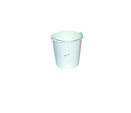 10L white bucket with handle