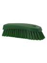 Green Vikan hard bristle brush L