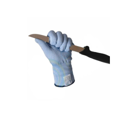 Pair of blue cut-resistant gloves, level 5, size S
