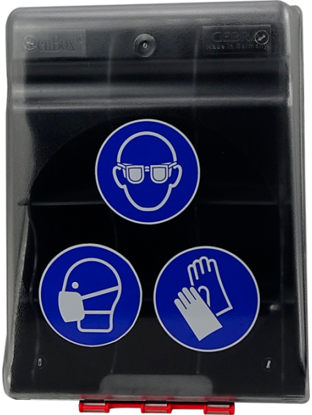 Transparent PPE box 12 compartments