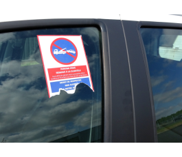 Pack of 4 parking nuisance stickers