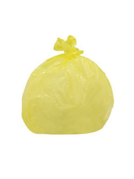 120L Translucent Yellow 35µ Garbage Bag - Carton of 200