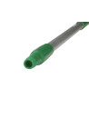 Green aluminium handle, diameter 31 mm