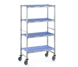 Shelving - Height 1750mm 4 levels on wheels - 890x560