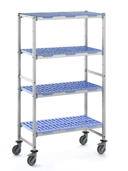 Shelving - Height 1750mm 4 levels on wheels - 890x560