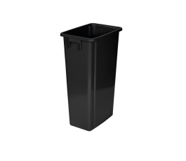 Probbax 80L black bin without lid 76.2 x 32 x 46 cm