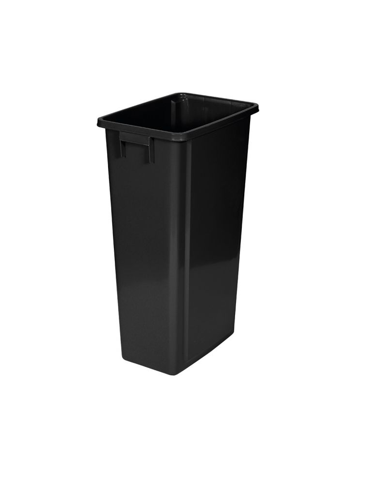 Probbax 80L black bin without lid 76.2 x 32 x 46 cm