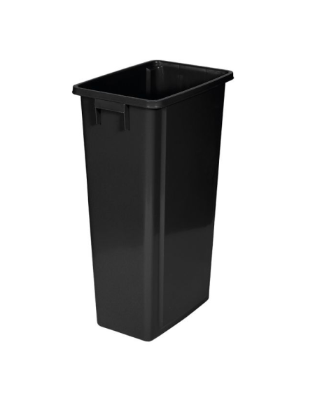 Probbax 80L black bin without lid 76.2 x 32 x 46 cm