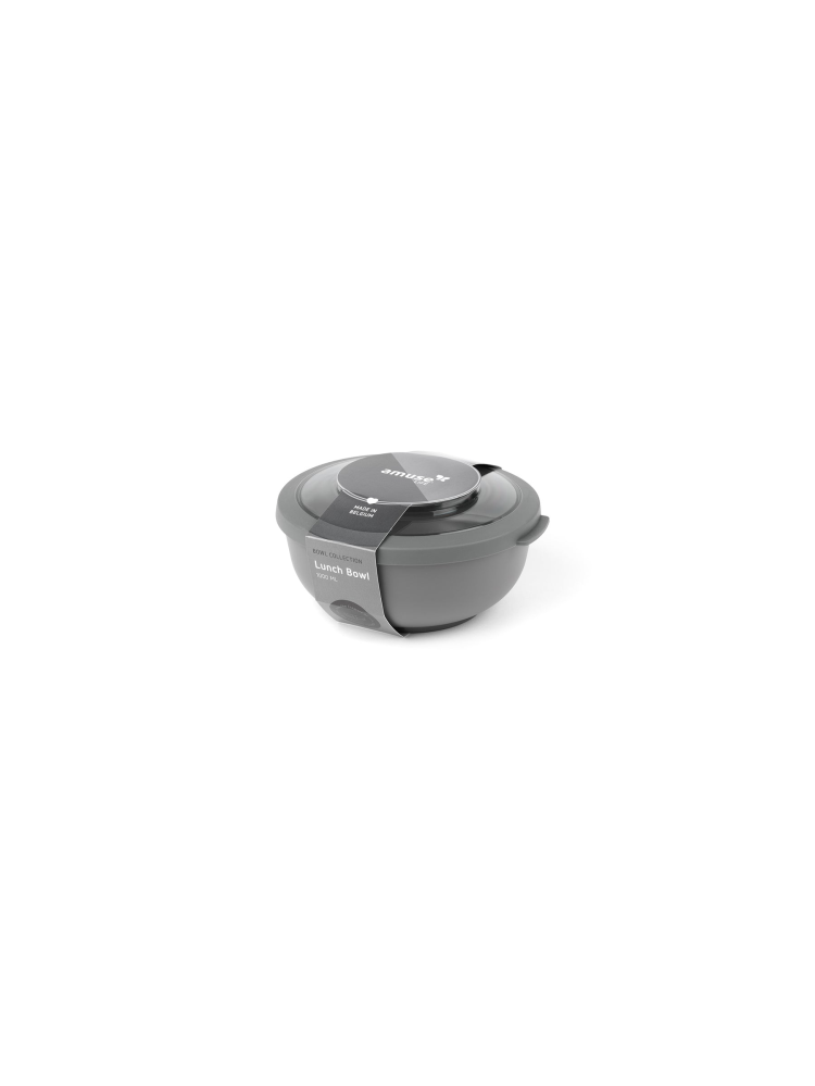 Amuse Life 1000ml round grey bowl