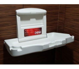Professional horizontal wall-mounted changing table