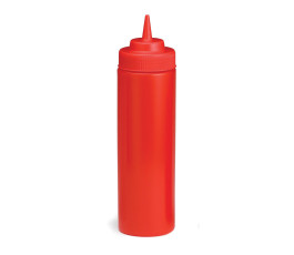 12oz/355mL Squeeze Bottle, Red, Standard Cone Tip