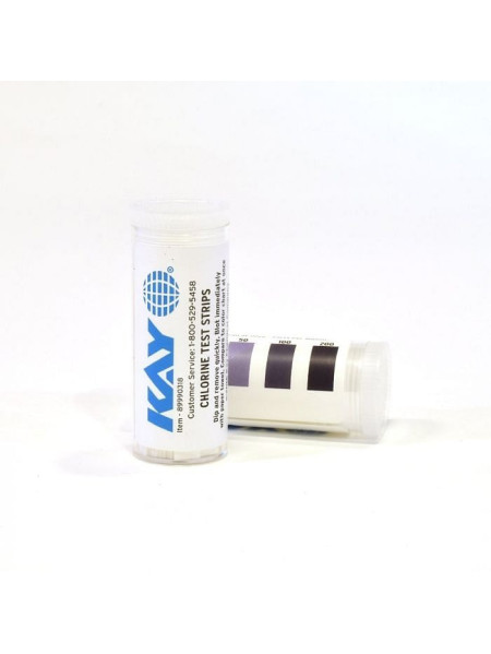 KAY Chlorine test strips 200 strips per tube