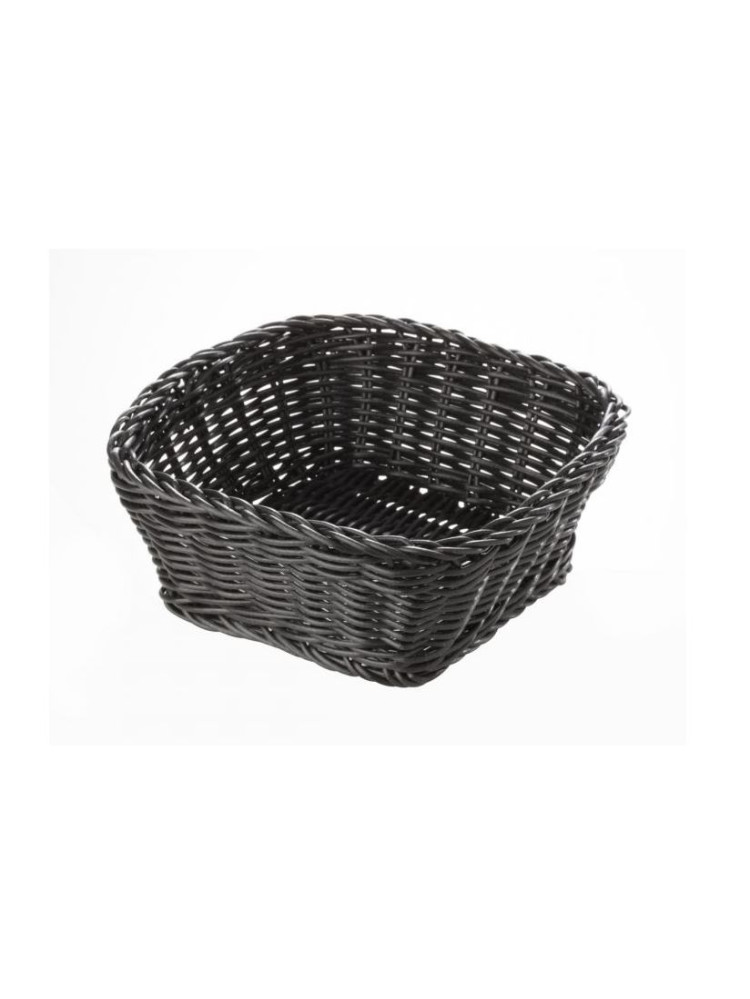 Corbeille carré Noir 19x19cm